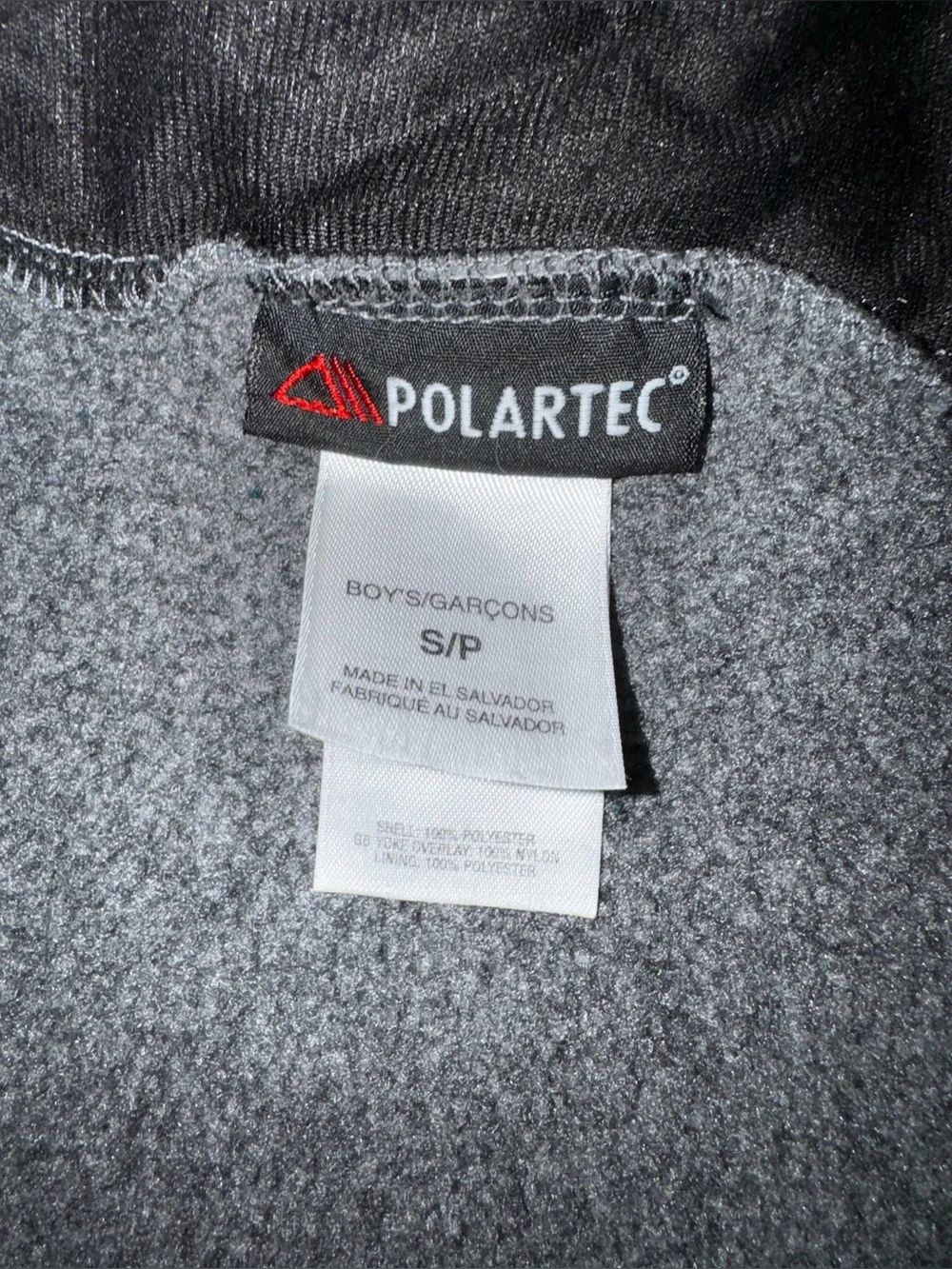 The North Face Kids Gray and Black Denali Fleece